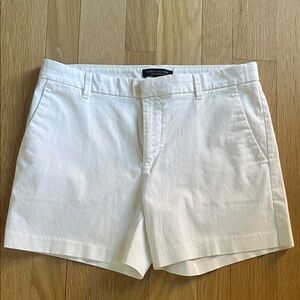 Banana Republic Women's White Tailored Bermuda Shorts